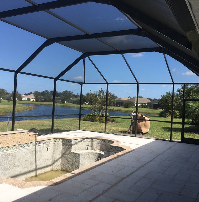 Aluminum roof installation