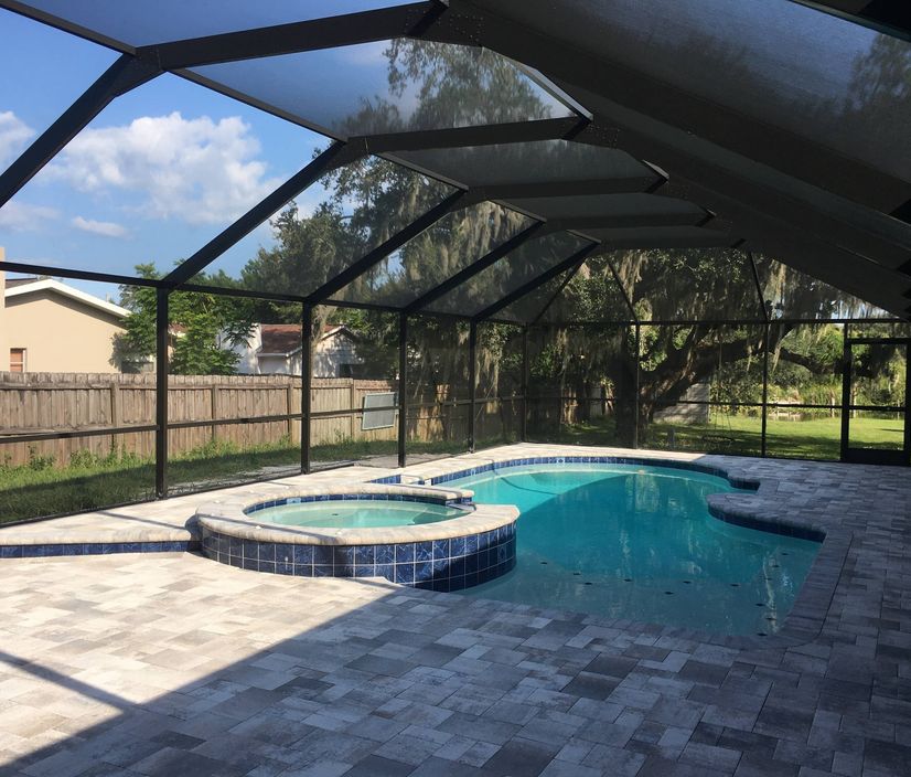 Aluminum pergola installation