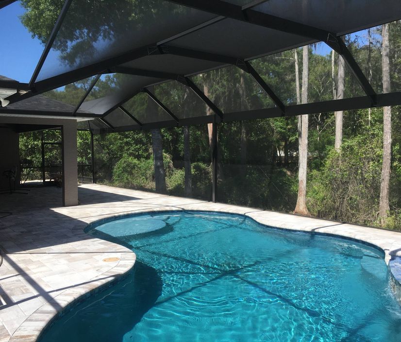 Aluminum pergola installation